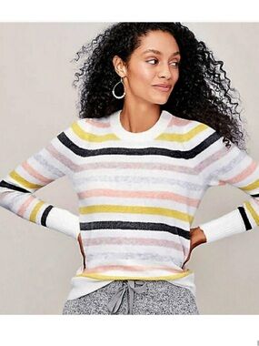 LOFT striped Colorful sweater XSP